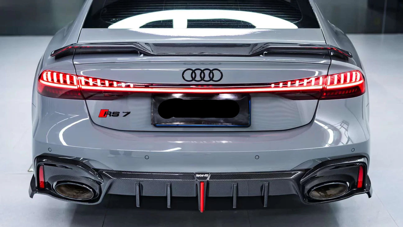 Carbon Fiber KB Rear Diffuser for Audi RS7 RS6 C8 2020