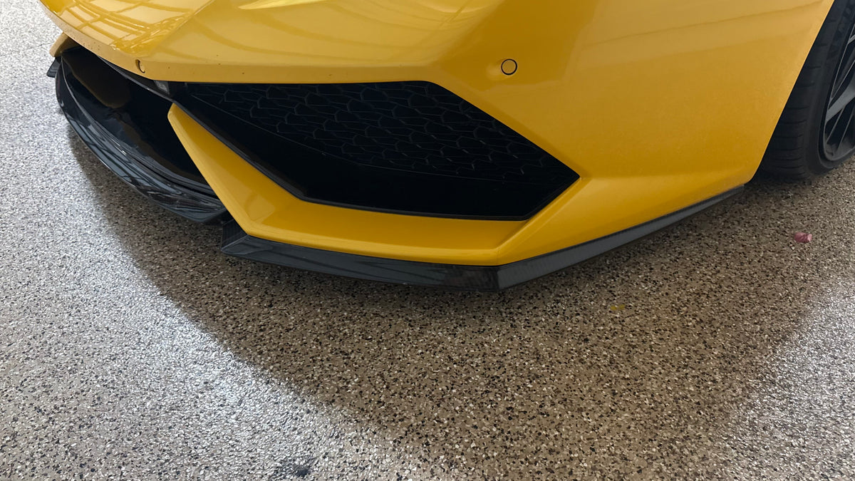 V-Style Carbon Fiber Front Lip - LAMBORGHINI HURACAN