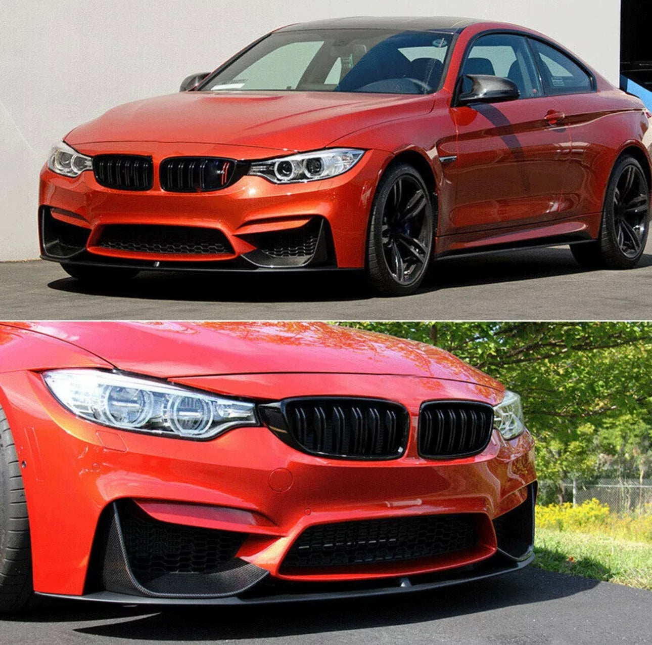 M Performance style Carbon Fiber Front Lip - BMW F80 M3 & F82 / F83 M4