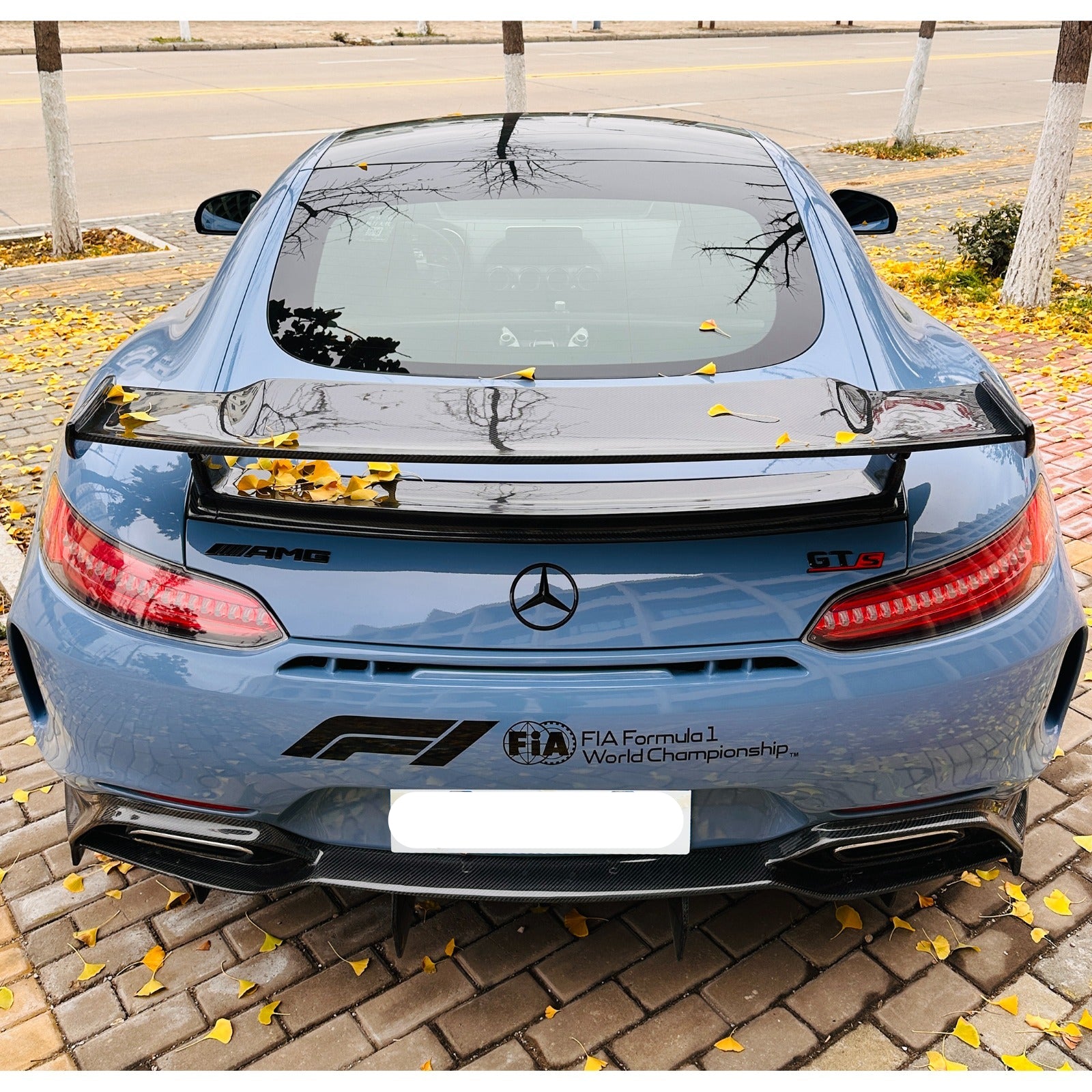 IMP Style Carbon Fiber Rear Bumper W/ Diffuser - Mercedes-Benz AMG GT GTC GTS