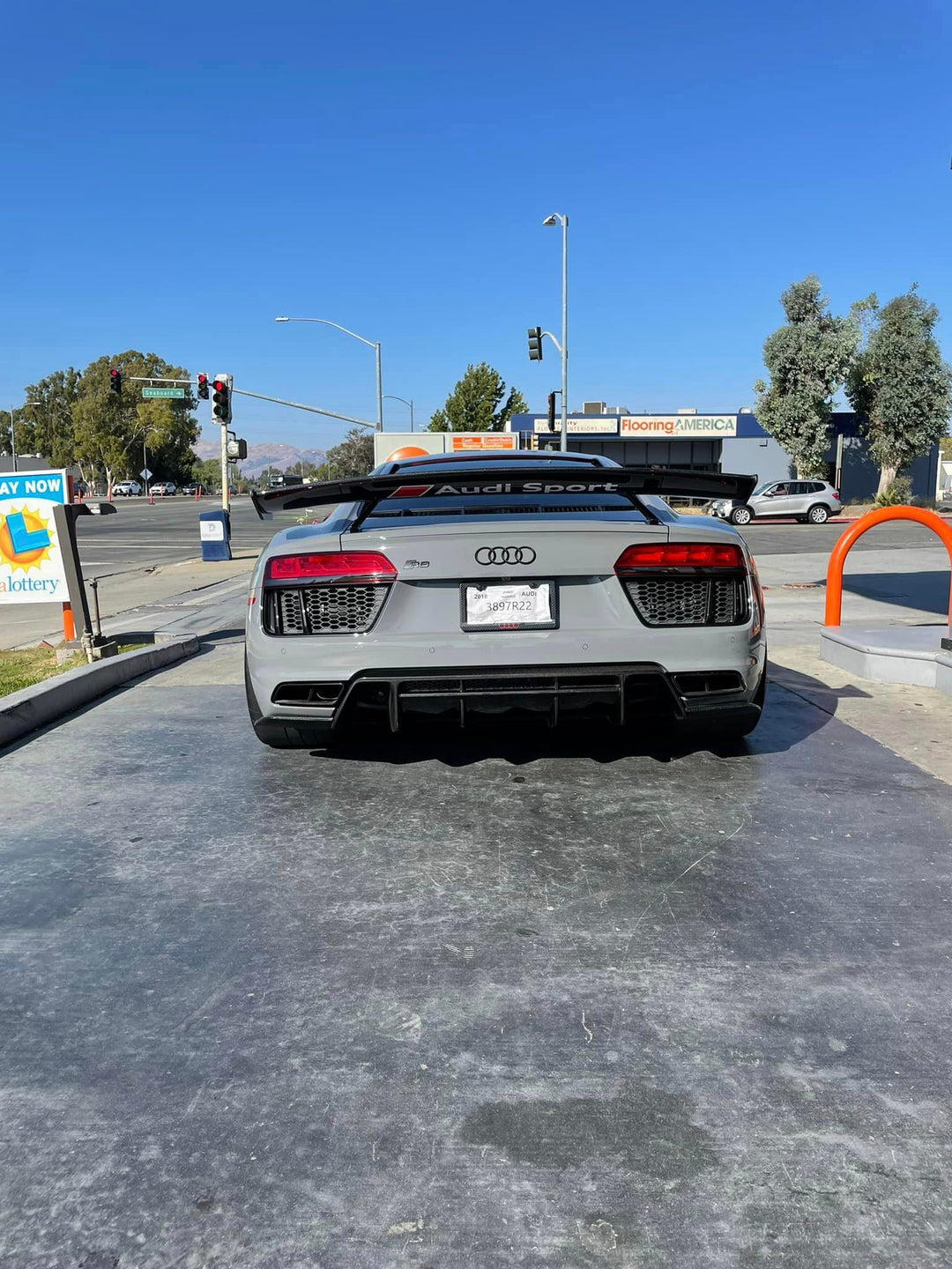 Performance Style Carbon Fiber Rear Diffuser - Audi R8 Gen 2
