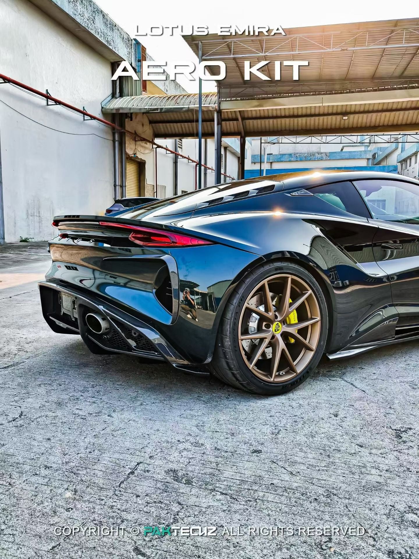 Paktechz Dry Carbon Fiber Rear Diffuser - Lotus Emira