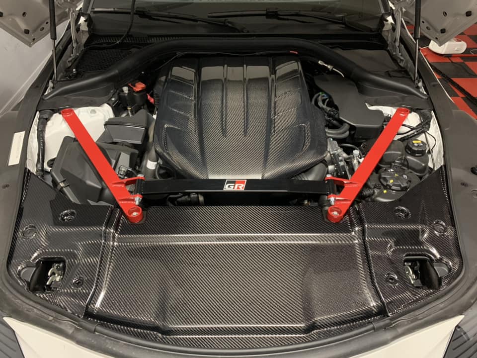 Carbon Fiber Engine Cover - Toyota A90 Supra