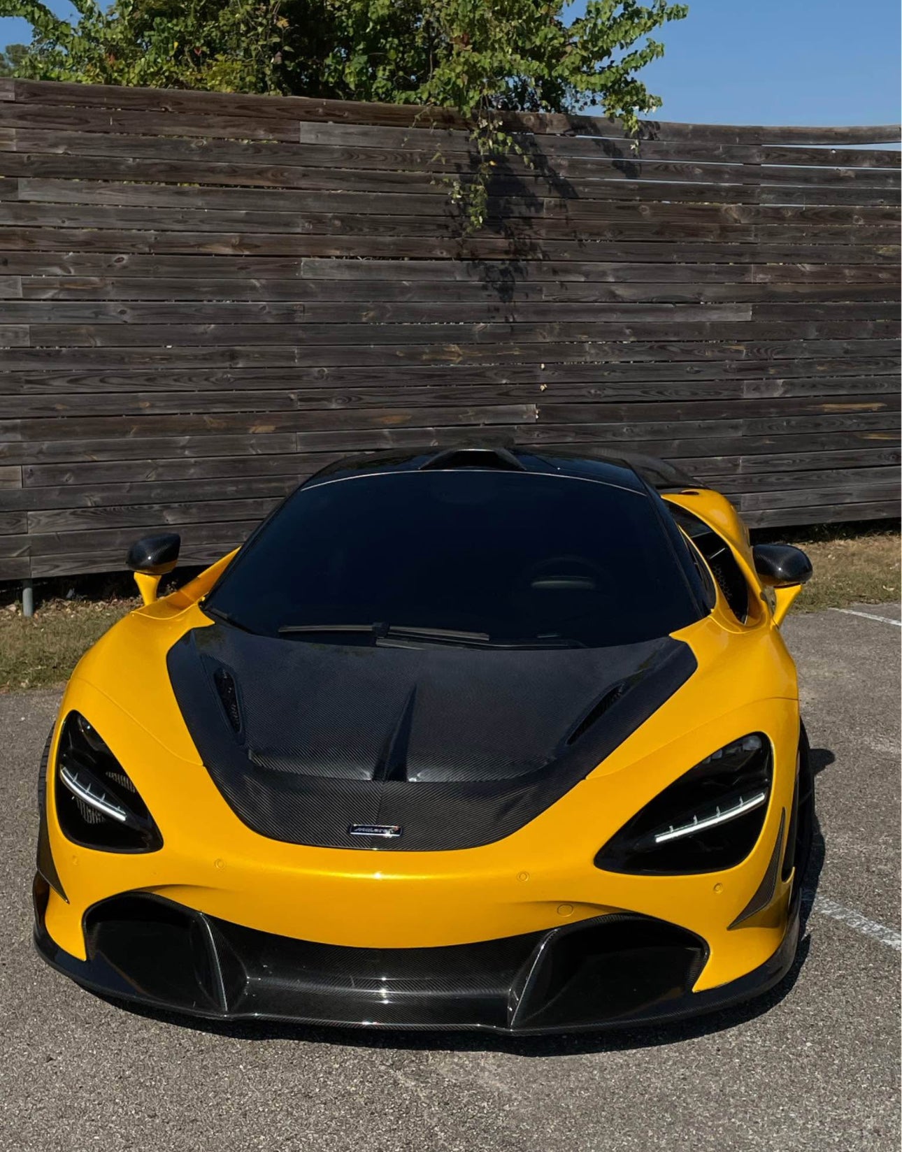 Carbon Fiber V Front Hood Bonnet Lid- McLaren 720s/ 750s/765Lt