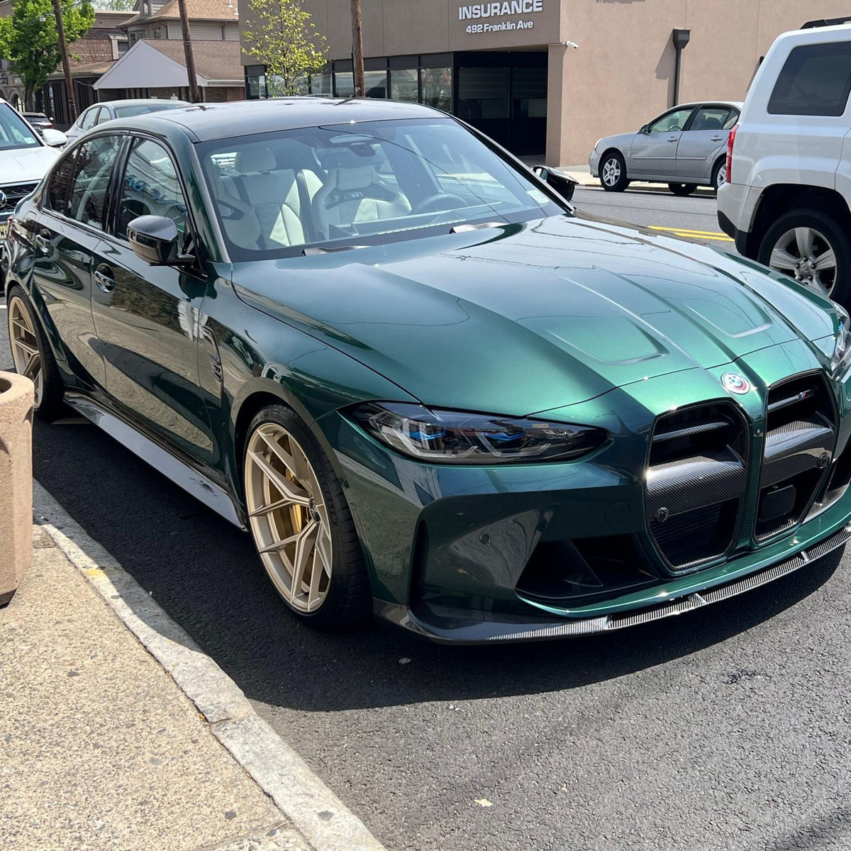 3D Style Carbon Fiber Front Lip - BMW G80 M3 & G82 / G83 M4
