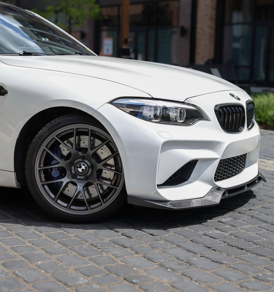 Carbon Fiber V Style Front Lip - BMW F87 M2 Competition/ Base