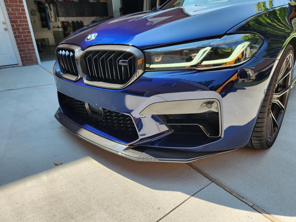 V Style Carbon Fiber Front Lip - BMW F90/ G30 M5