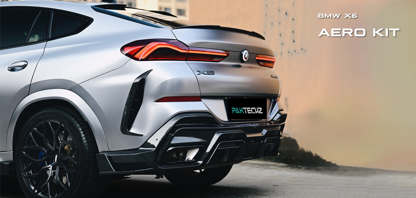 Dry Carbon Fiber PT Style Rear Canard - BMW X6 G06 2019 - 2024
