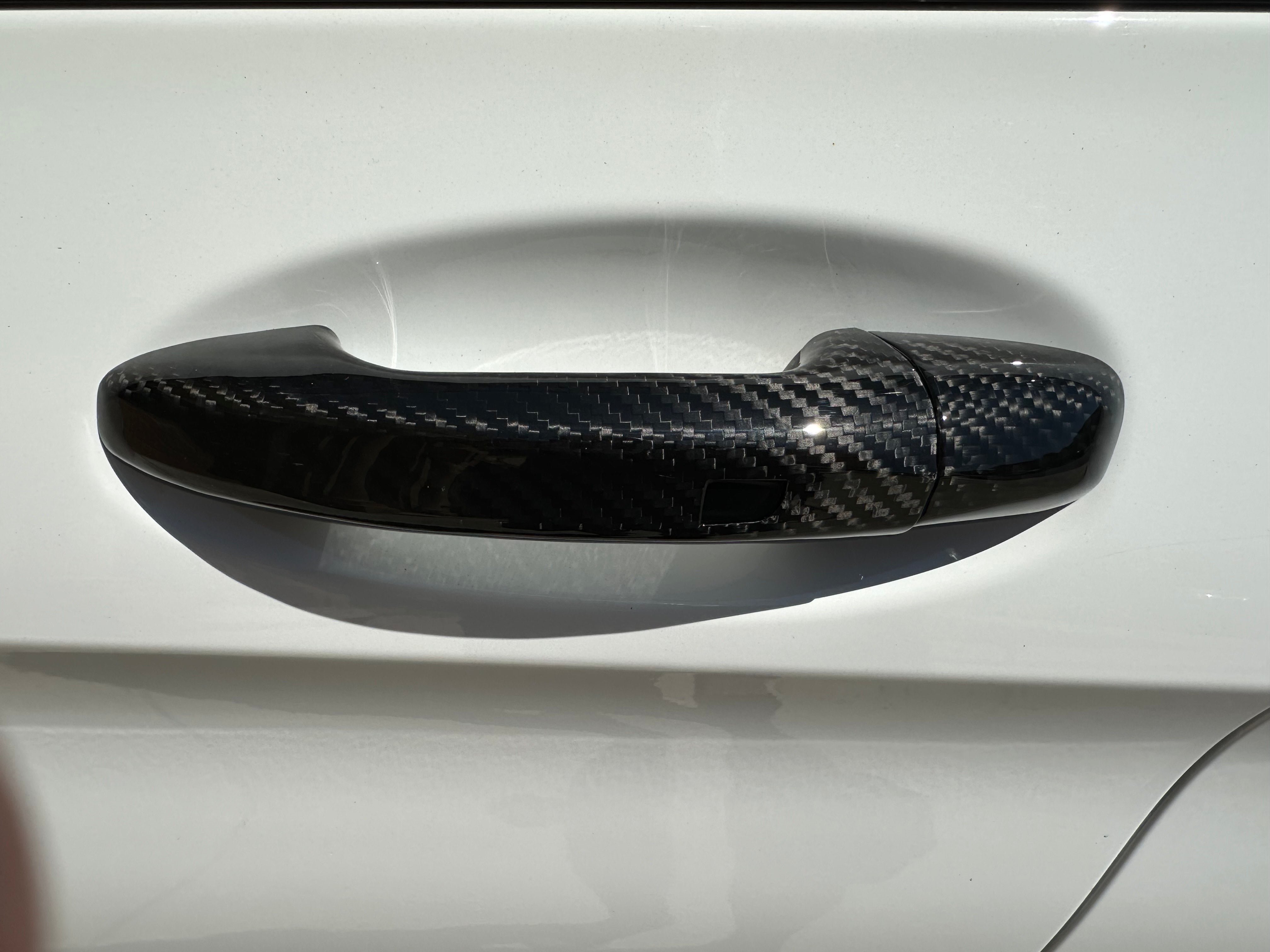 Carbon Fiber Door Handle Cover - Mercedes Benz W205 C E S GLC GLE AMG