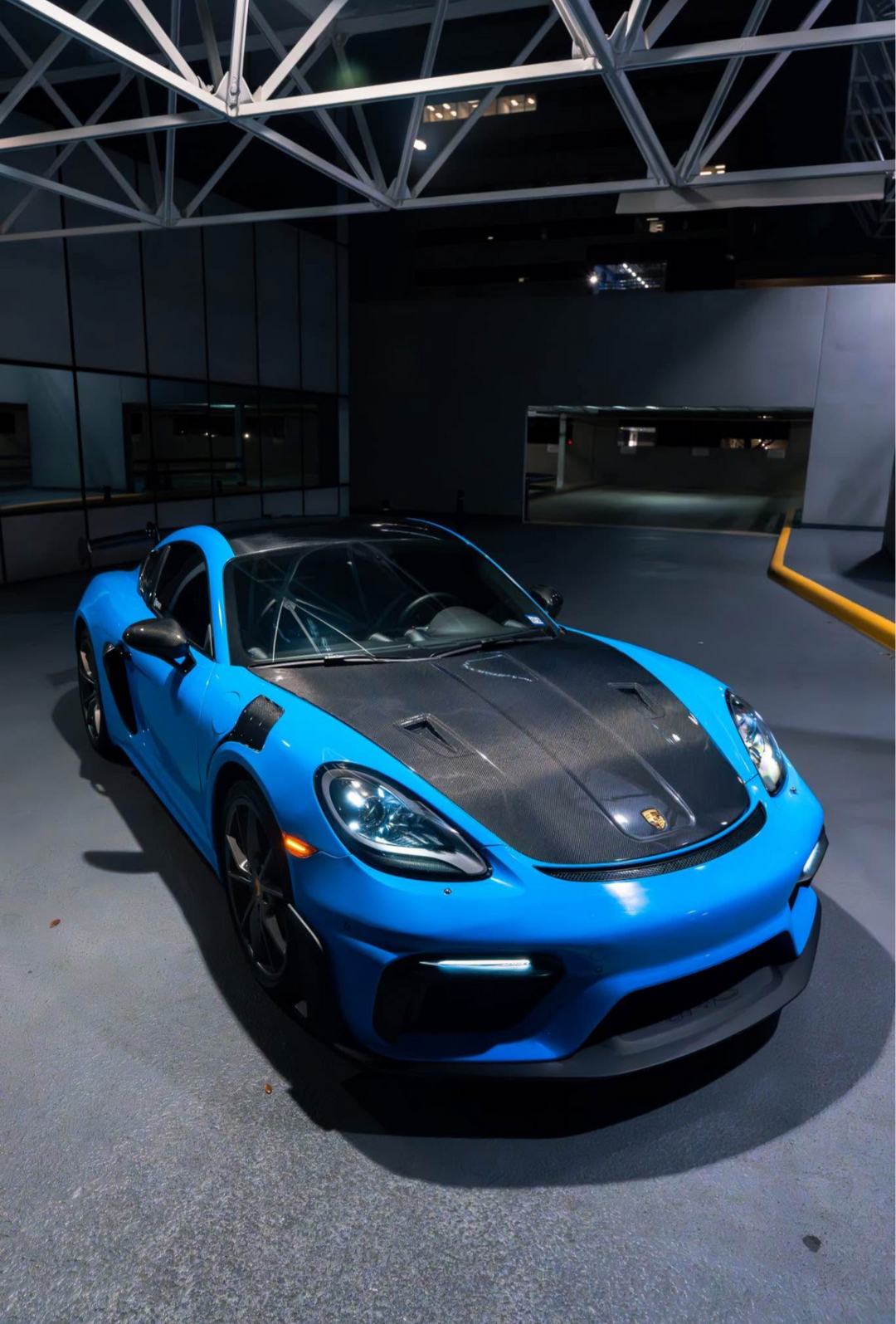 Dry Carbon Fiber GT4 Style Hood Bonnet - Porsche 718/ Boxster/Cayman/GT4/GT4RS