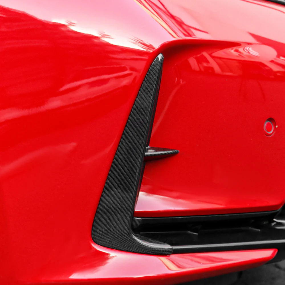 Carbon Fiber Front Bumper Vent Trim - Honda civic Type R FL5