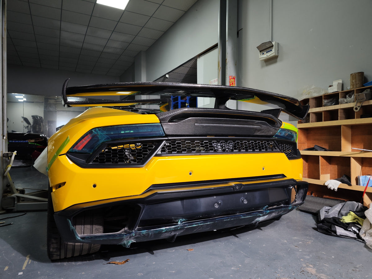 Carbon Fiber SVJ Style Rear Wing - Lamborghini Huracan