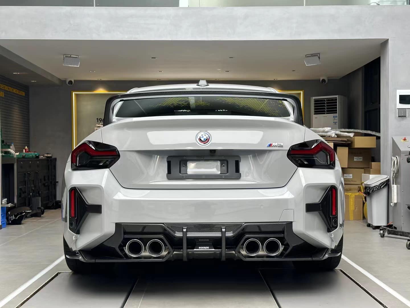 MP Style Dry Carbon Fiber Rear Spoiler wing - BMW G87 M2 & BMW G42 2 series