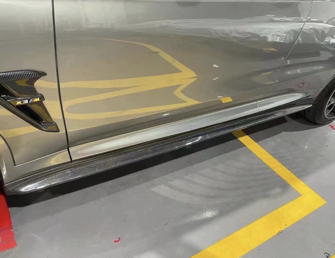 https://www.thecarbonindustries.com › products › 3d-style-carbon-fiber-side-skirts-bmw-f97-x3m-f98-x4m

