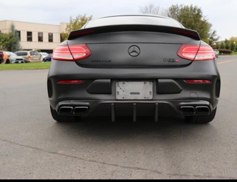 MC Style Carbon Fiber Rear Diffuser - Mercedes Benz W205 C63 AMG C-Cla