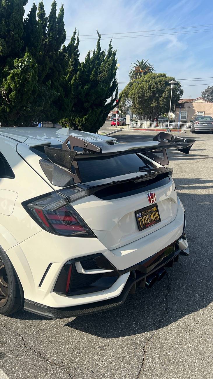 Carbon Fiber SPN Style Rear Wing- Honda Civic FK7 FK8