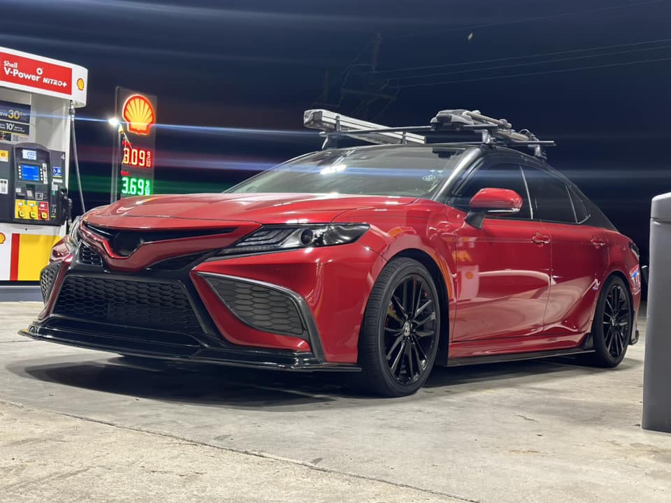 V2 Gloss Black Front Lip - Toyota Camry