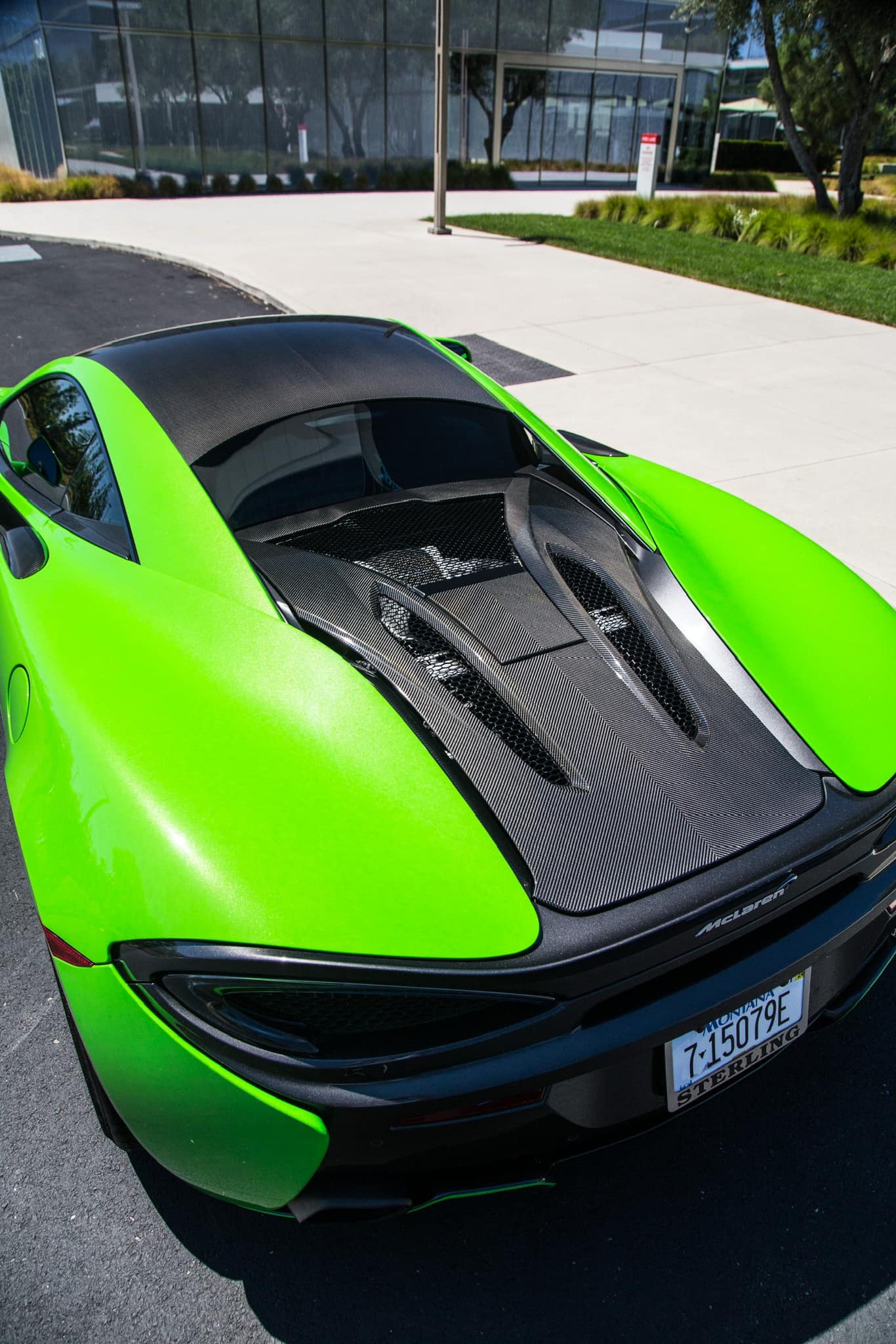 Carbon Fiber Rear Engine Decklid Cover - McLaren 540 570S 570GT