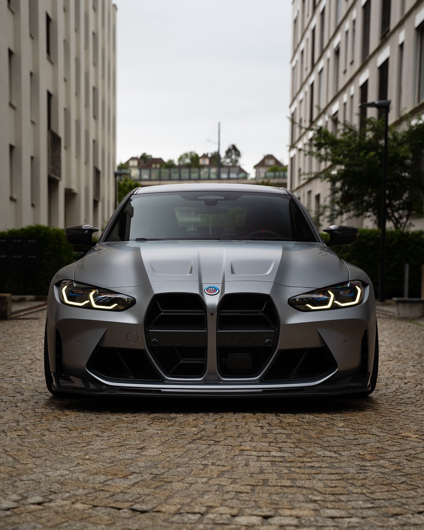Carbon Fiber 50th Years M Heritage Emblem Roundel Cover &  Hub Cap Replacement (7 Piece)- BMW Roundel