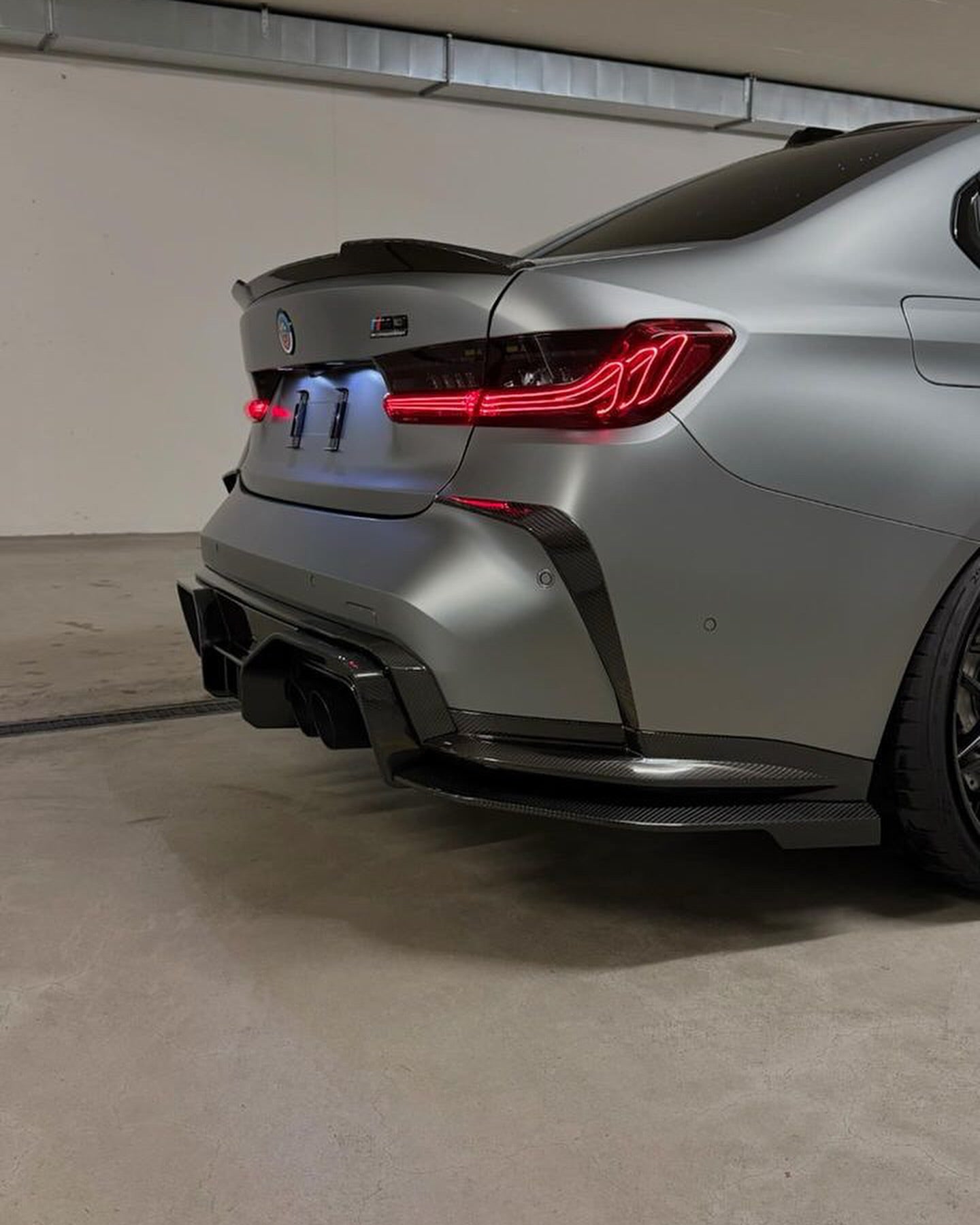 AD Style Carbon Fiber Rear Diffuser - BMW G80 M3 & G82 M4
