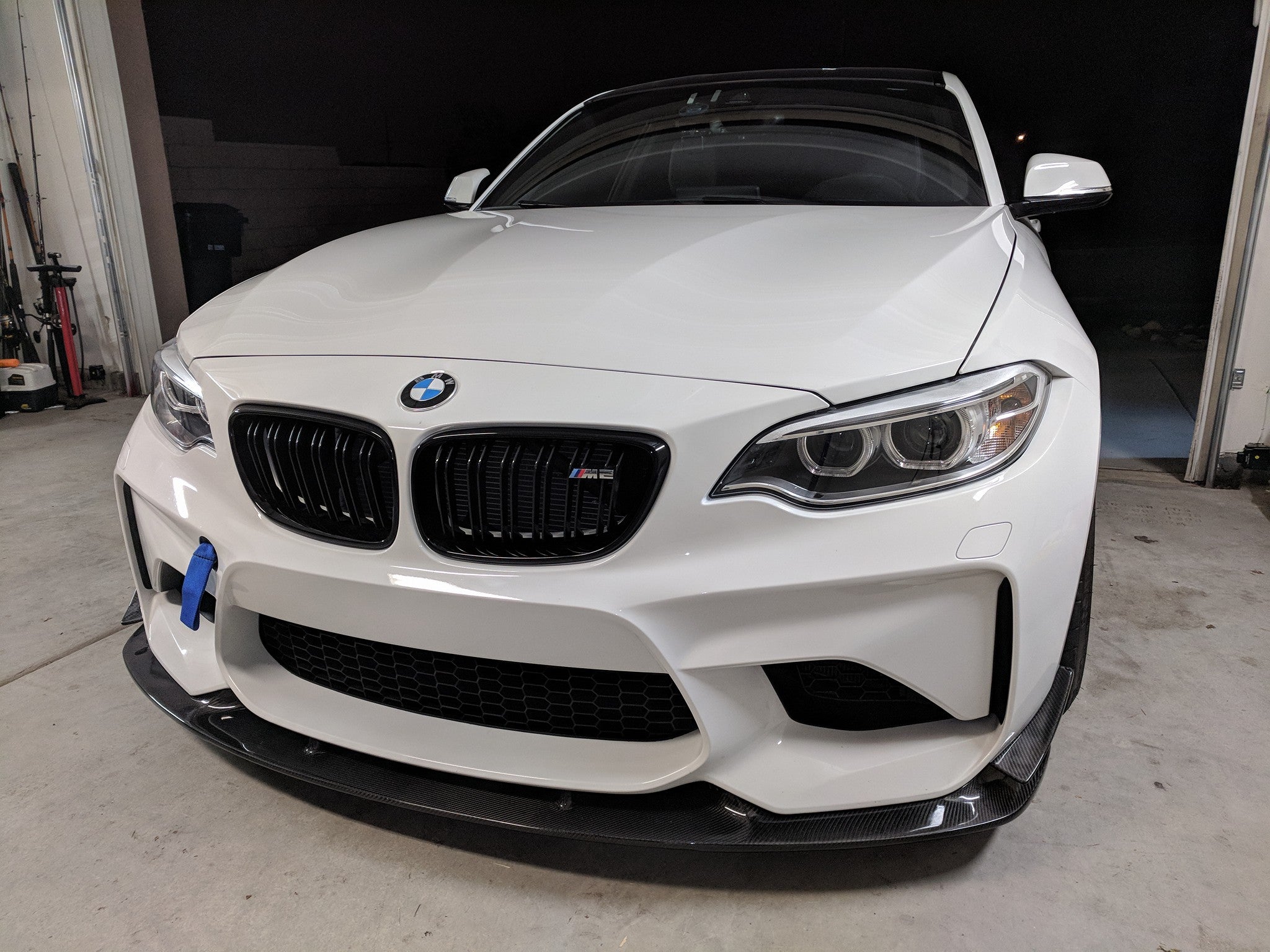 3D Design Style Carbon Fiber Front Lip - BMW F87 M2