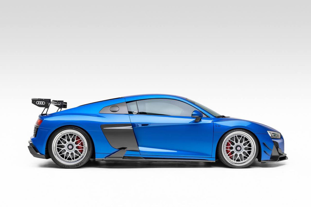 Audi R8 Side Part C Style Carbon Fiber Side Skirt Extension - Audi R8 Gen 2 2019-2024