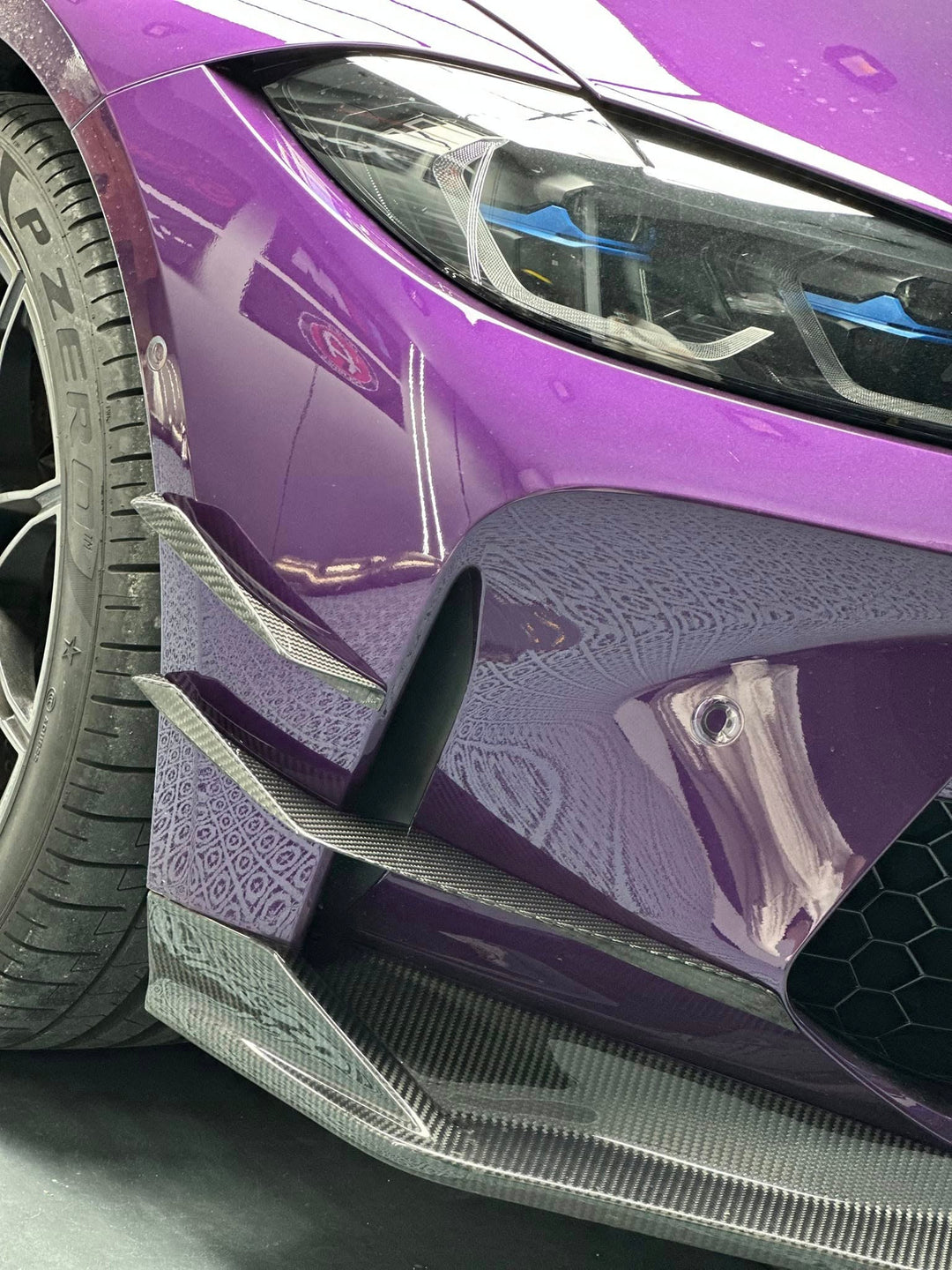 VS Style Carbon Fiber Front Carnards - BMW G80 M3 & G82 / G83 M4