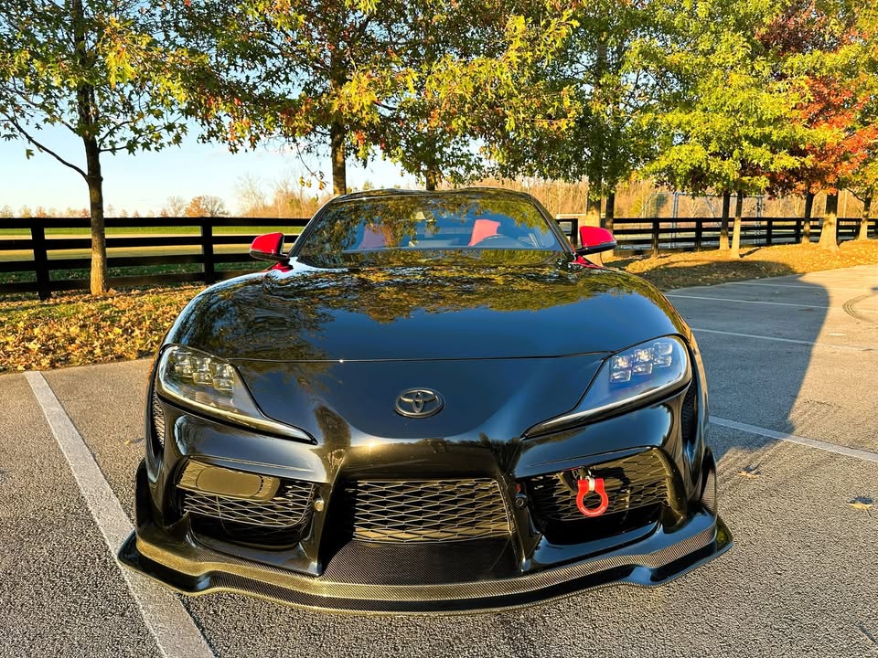 MB Style Carbon Fiber Front Splitter Lip - Toyota Supra GR A90-A91-MKV