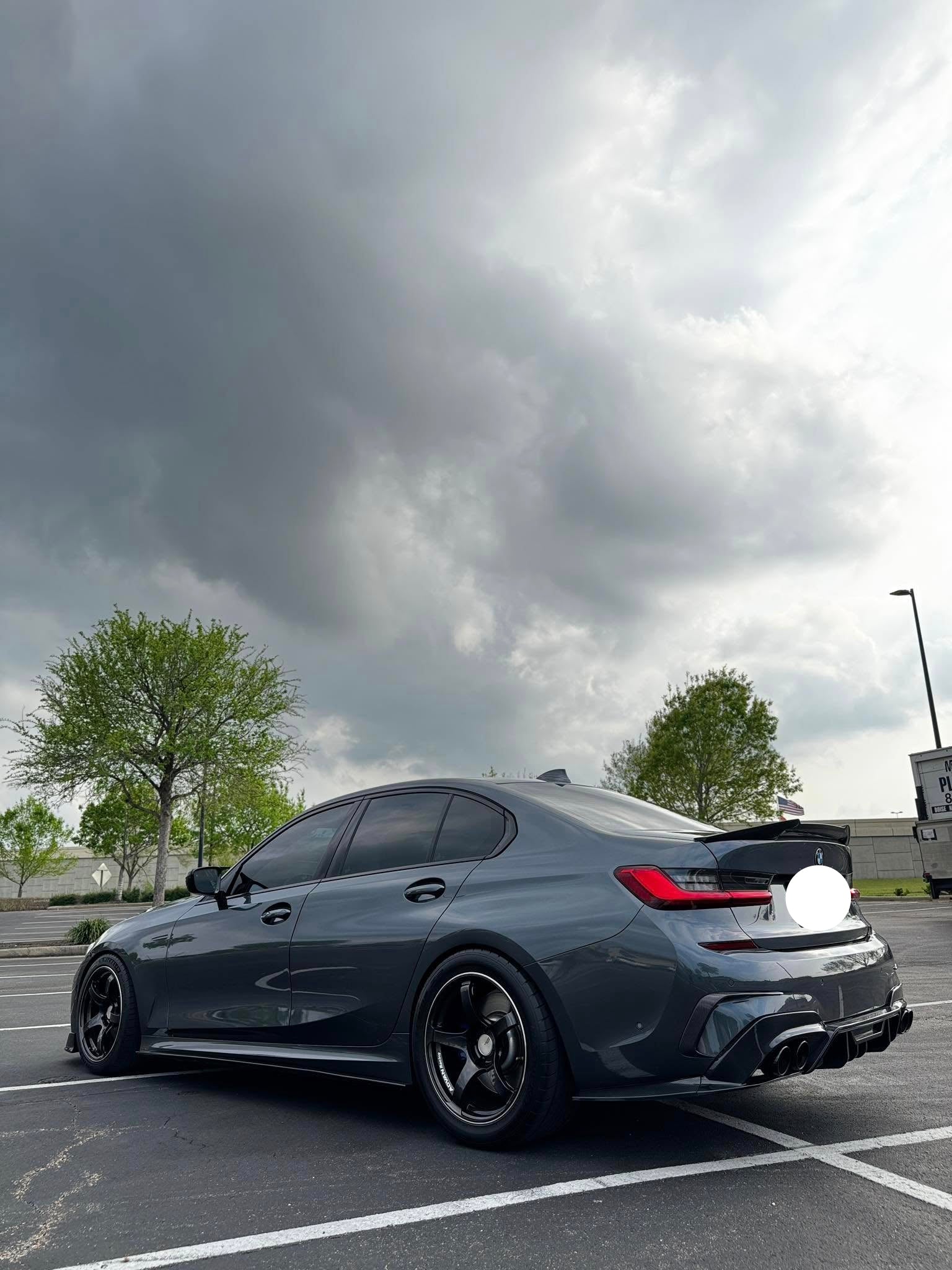 Carbon Fiber Rear Bumper Trim -  BMW 3 Series G20 G28 M-SPORT 2019-2022