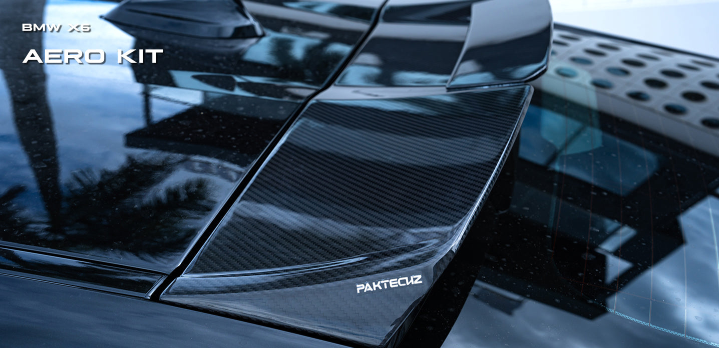 Dry Carbon Fiber PT Style Rear roof spoiler - BMW X6 G06 2019 - 2024