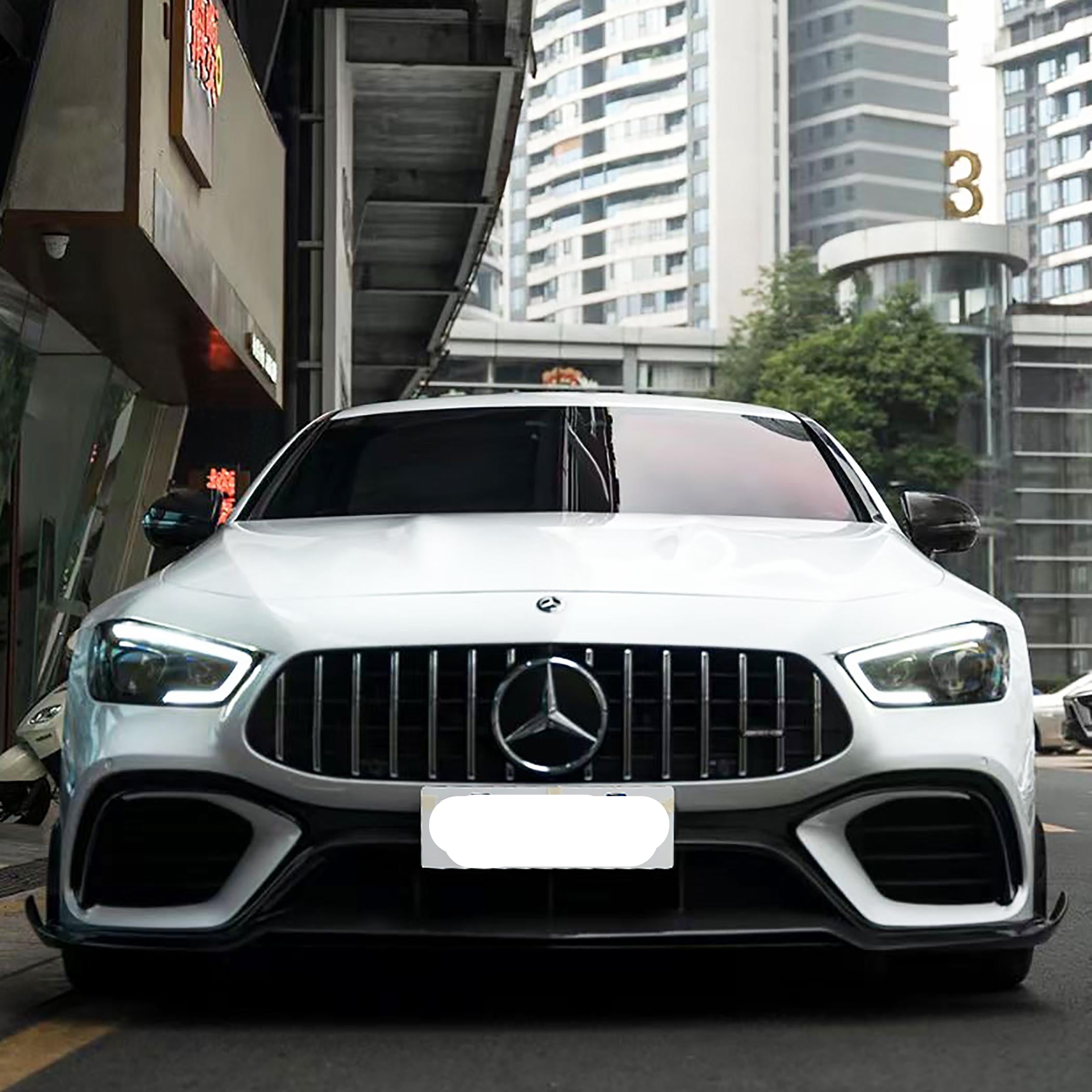 Carbon Fiber Prepreg IMP Style Front Splitter Lip - Mercedes GT63