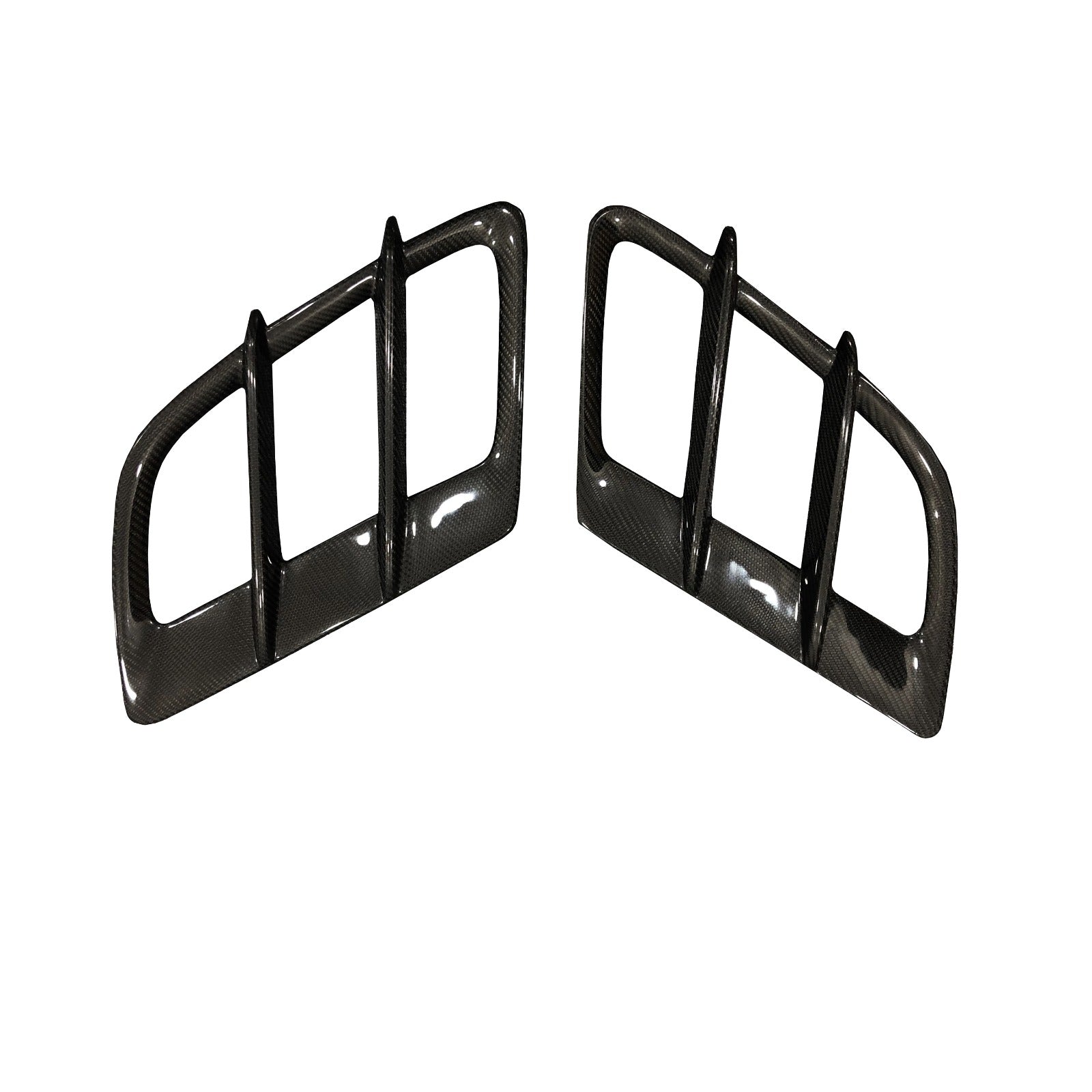 Carbon Fiber Engine Hood Vent Trim Set - Mercedes AMG GT 2015-2022