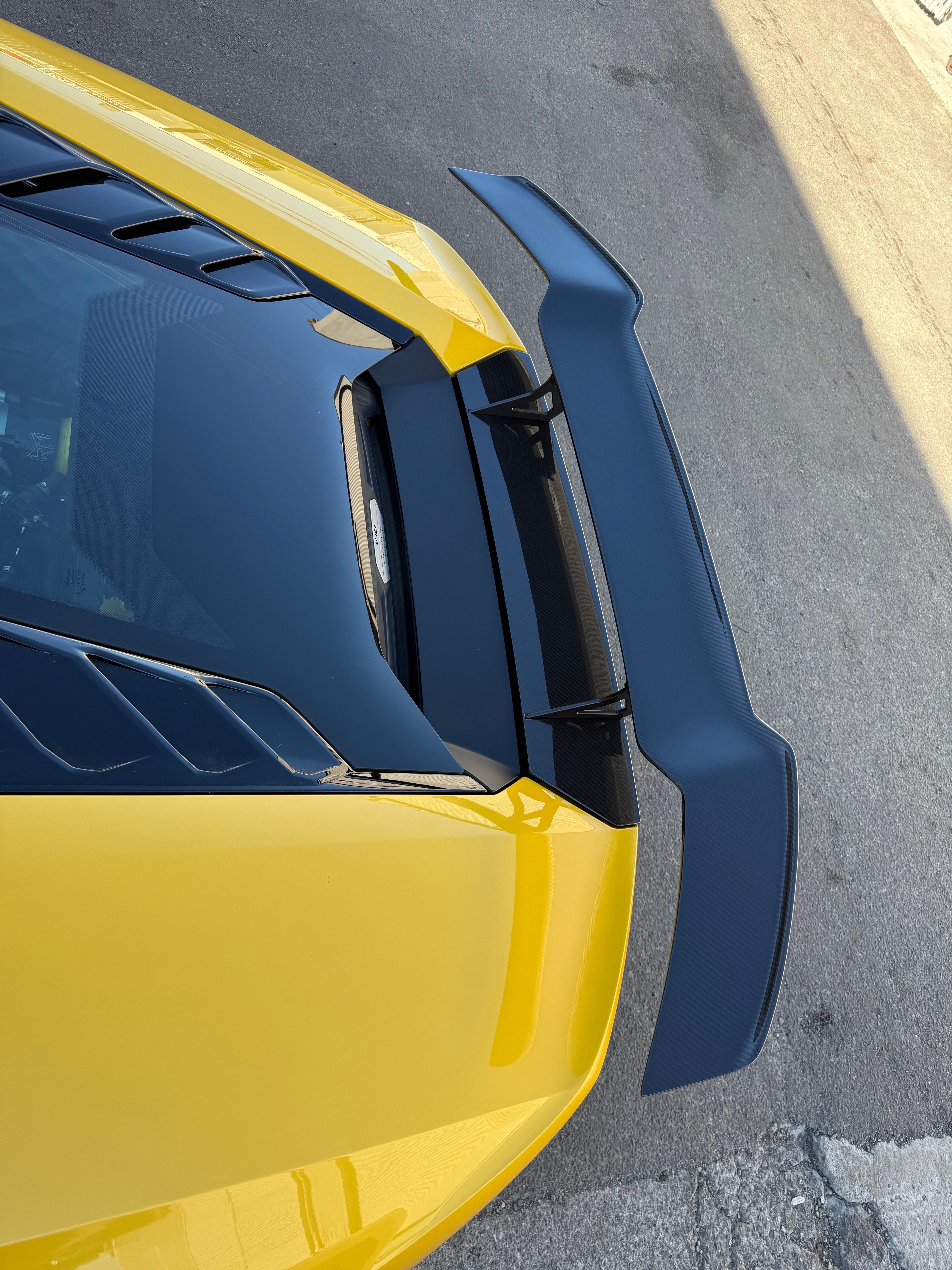 1016 Style Carbon Fiber Rear Spoiler Wing w/ Decklid - Lamborghini Huracan