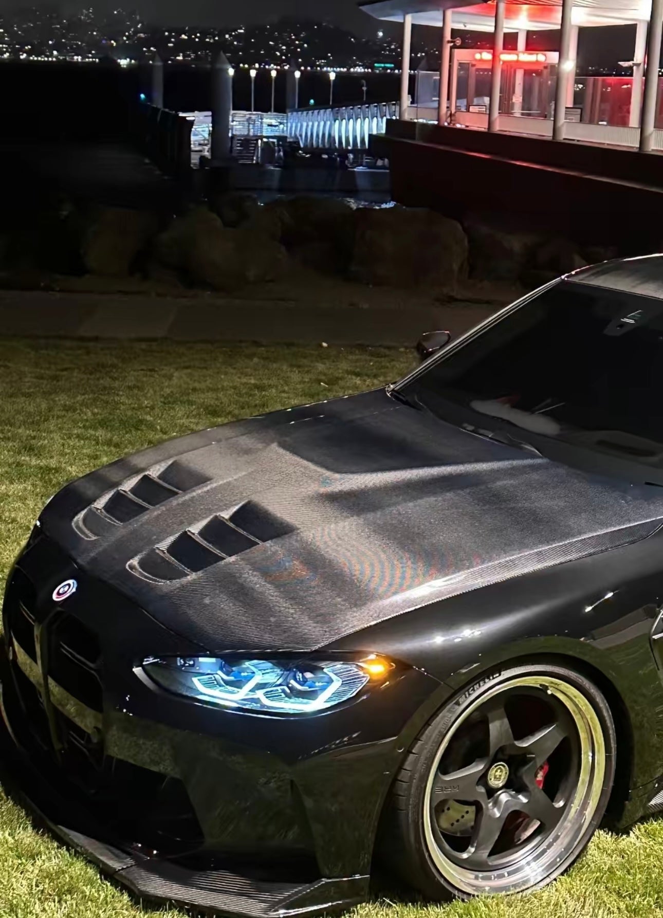 Vented Carbon Fiber Hood W/ Hood Scoop - BMW G80 M3 & G82 / G83 M4