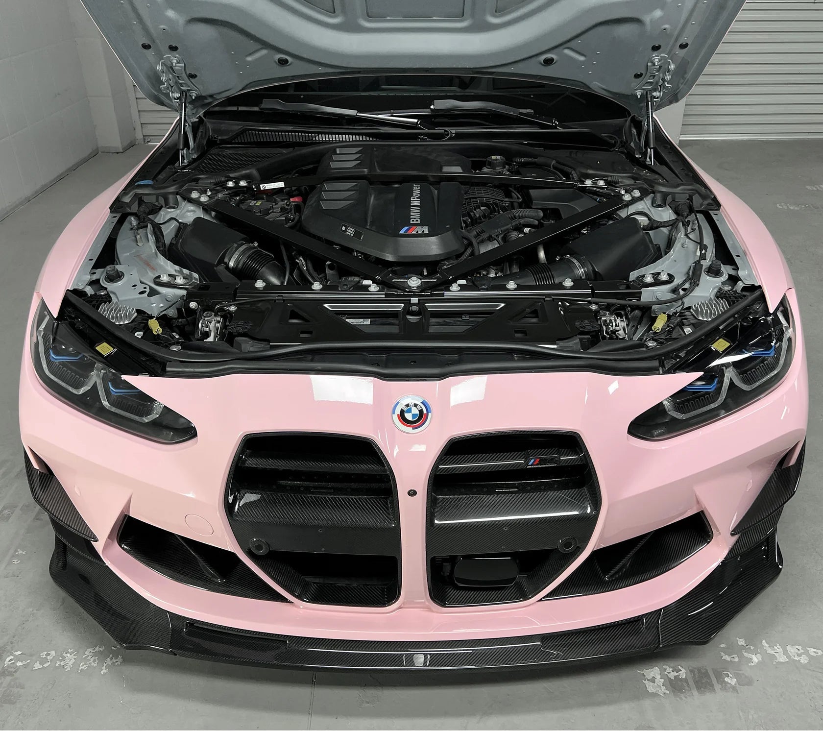 Dry Pre-Preg V Style Carbon Fiber Front Lip - BMW G80 & G81 M3 / G82 & G83 M4