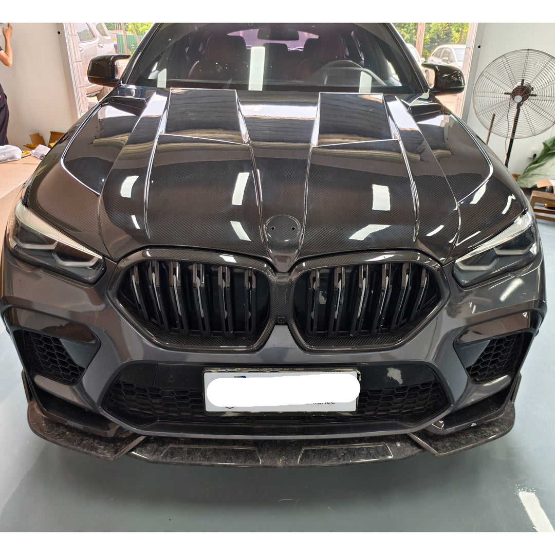 LD Style Carbon Fiber Engine Hood Bonnet -  BMW X5M F95 X6M F96 X5 G05 X6 G06
