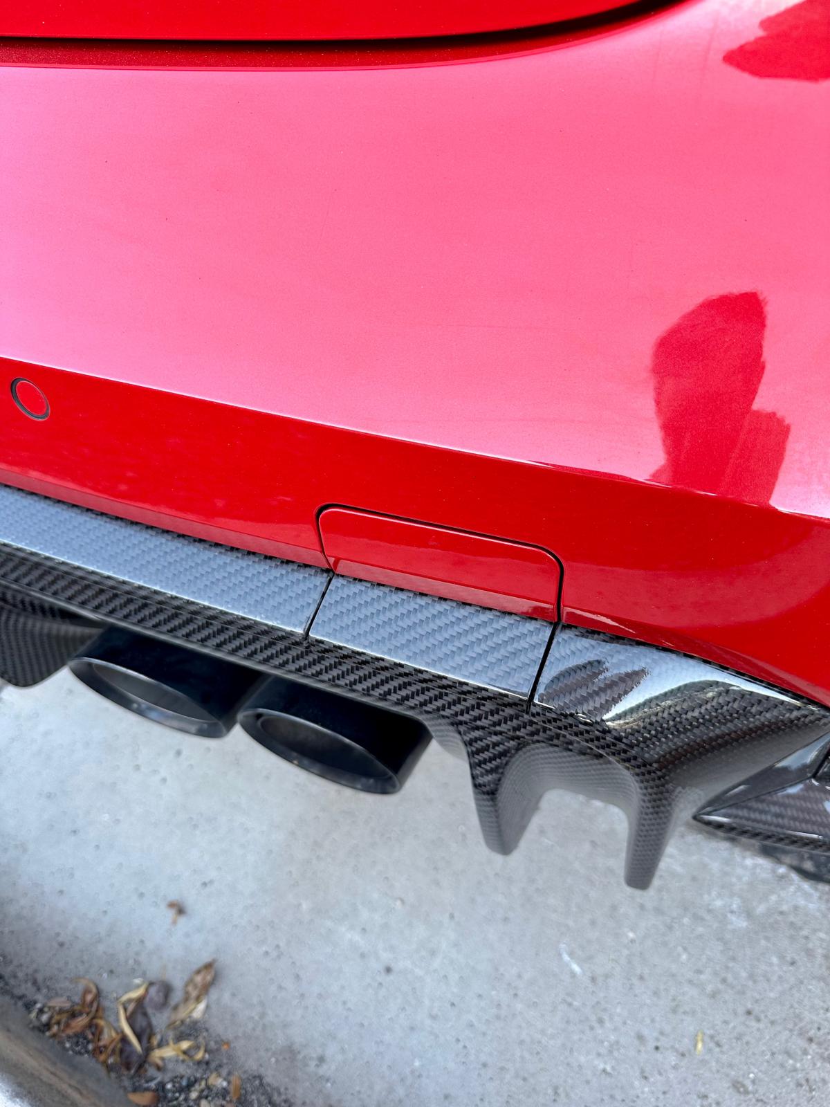 3D Style Carbon Fiber Rear Diffuser + Corner Extension - 2021-2025 BMW G80 M3