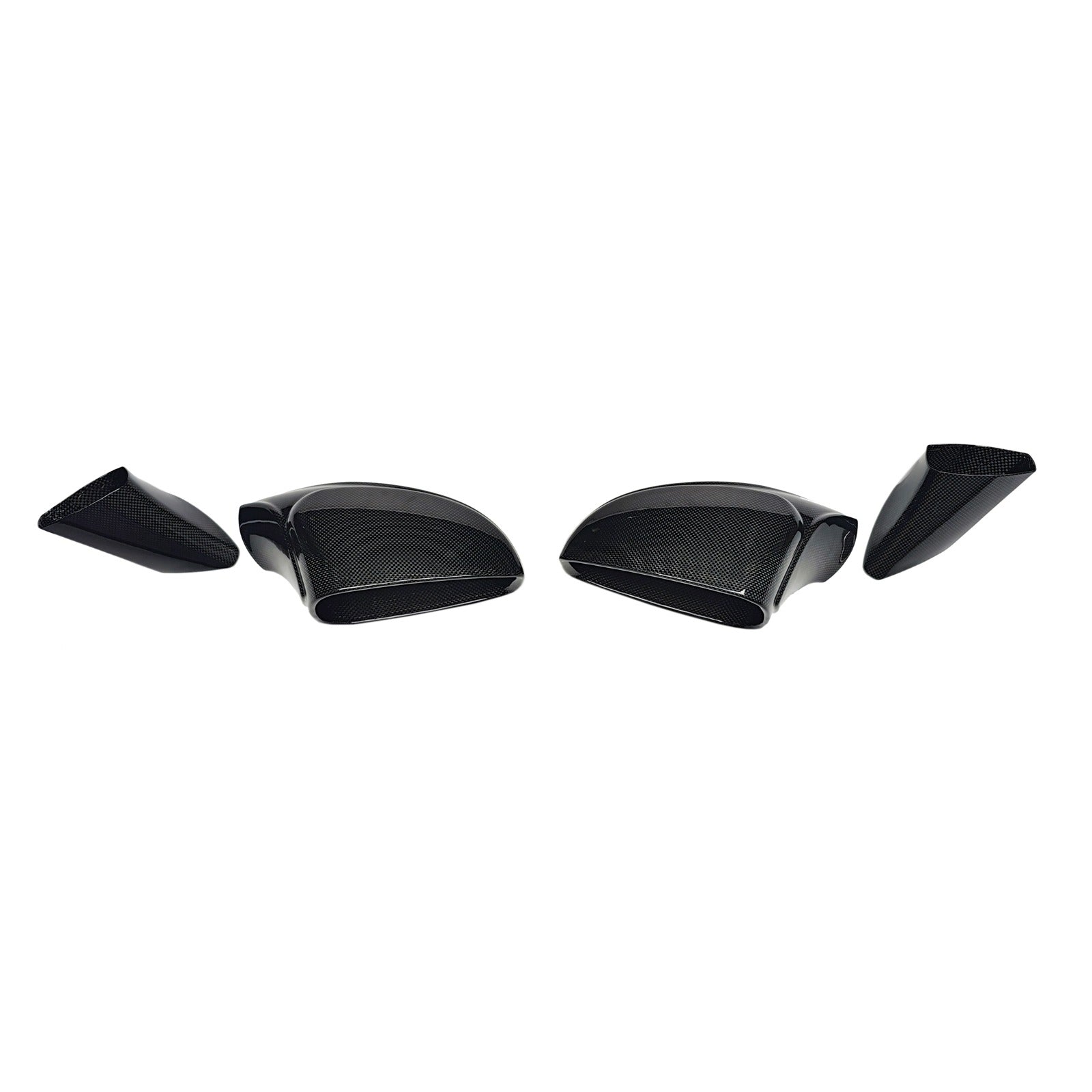 Prepreg Carbon Fiber Mirror Housing Cap Covers Set - Ferrari 458