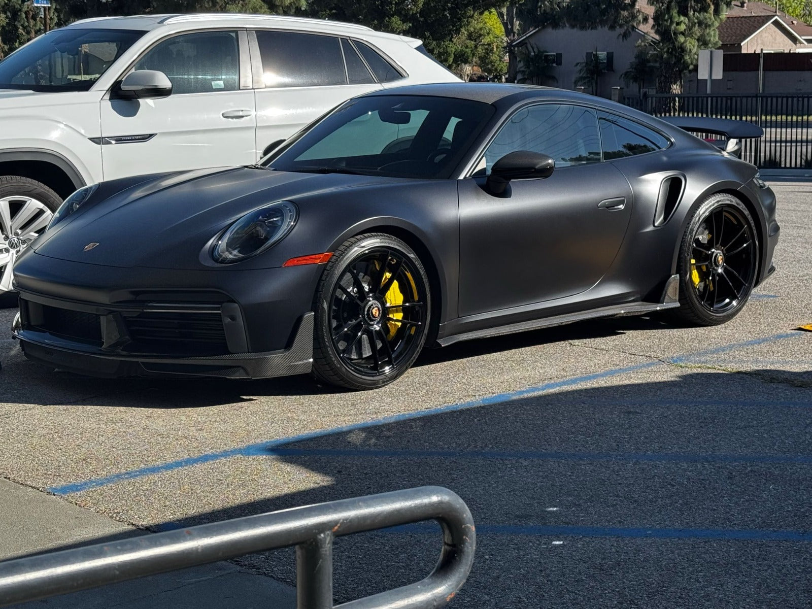 Prepreg Carbon FIber Sporty Front Splitter Lip - Porsche 911 992 Turbo S Coupe 2019-2021