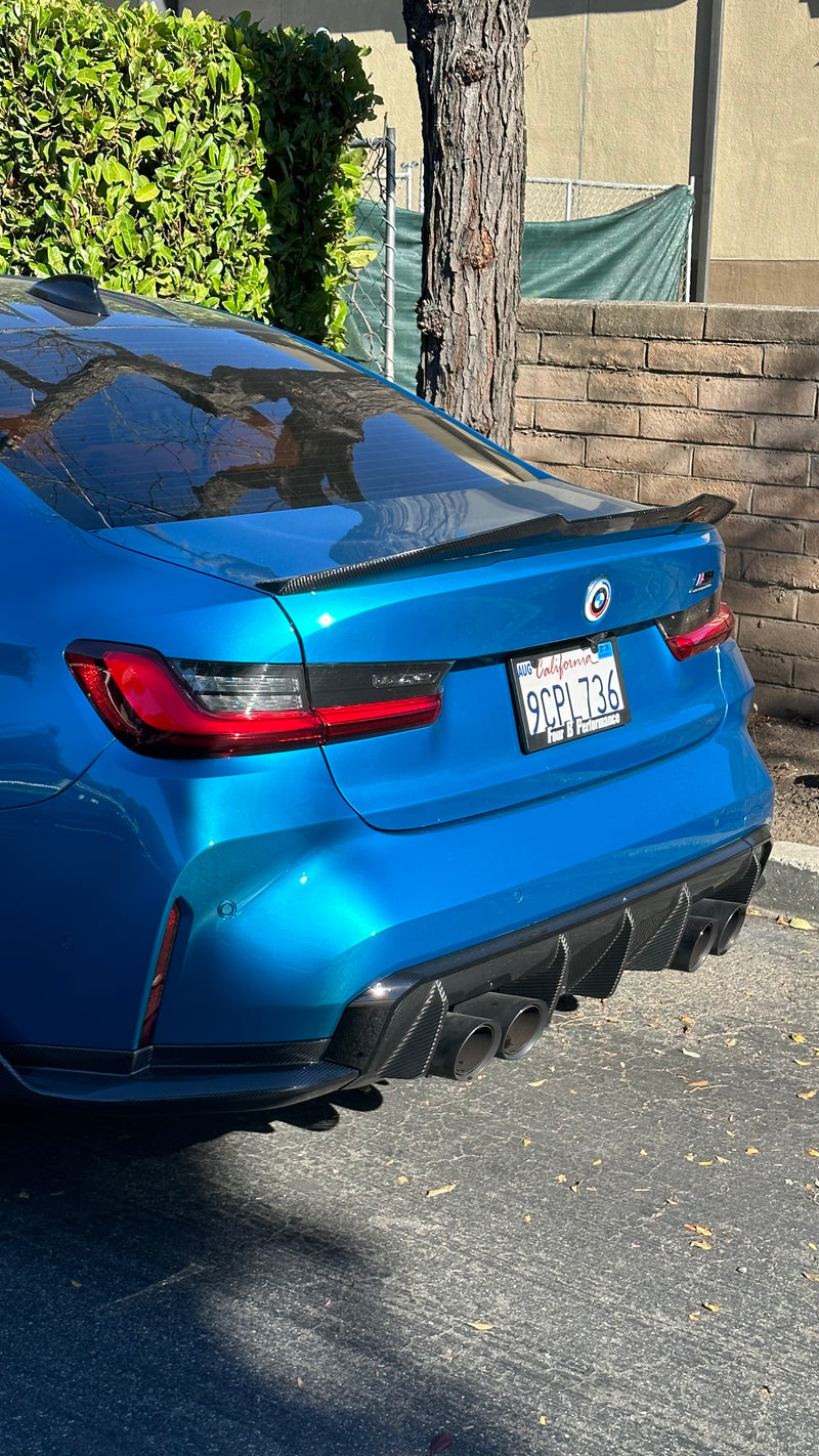 M Performance Style Carbon Fiber Rear Diffuser - BMW G80 M3 & G82 / G8 ...