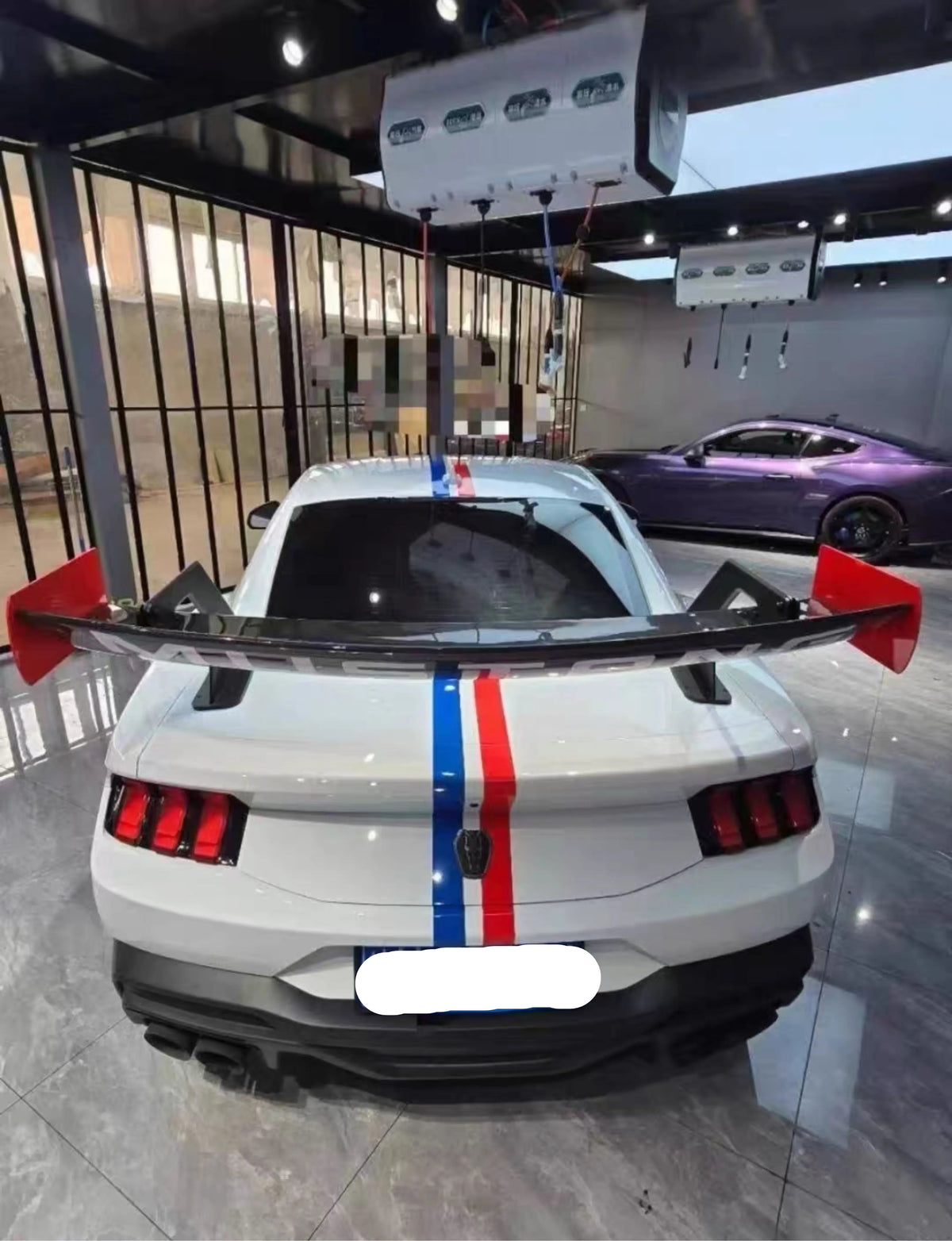 Carbon Fiber GT V1 Style Rear Trunk Wing - Ford Mustang