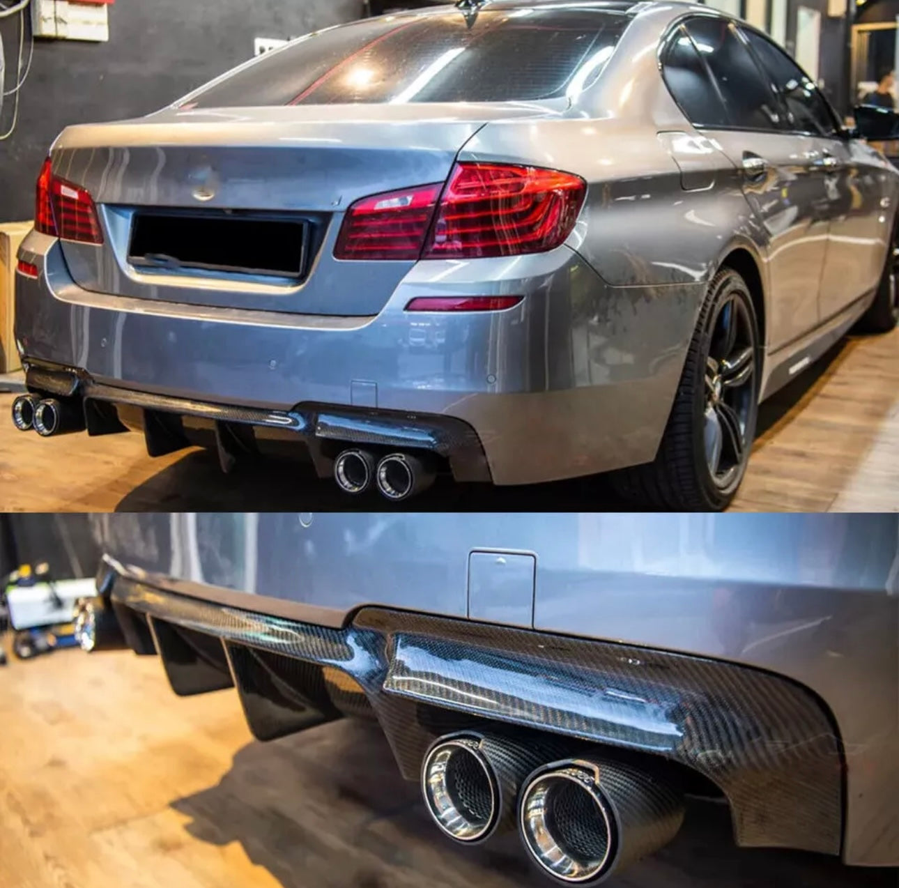 Carbon Fiber Rear Diffuser - BMW F10 5 Series M sport – The Carbon ...