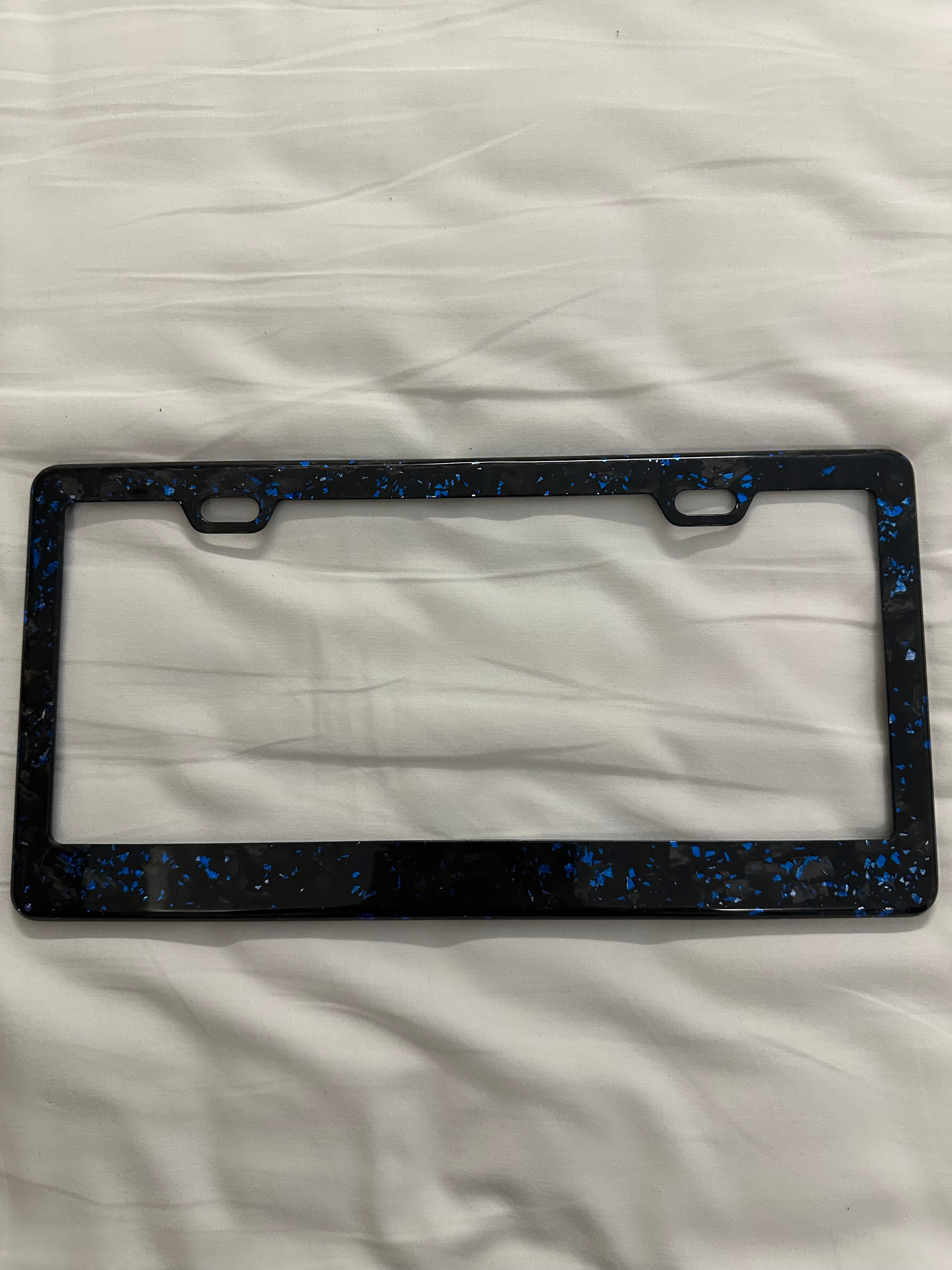 Colored Forged Carbon Fiber Universal License Plate Frame