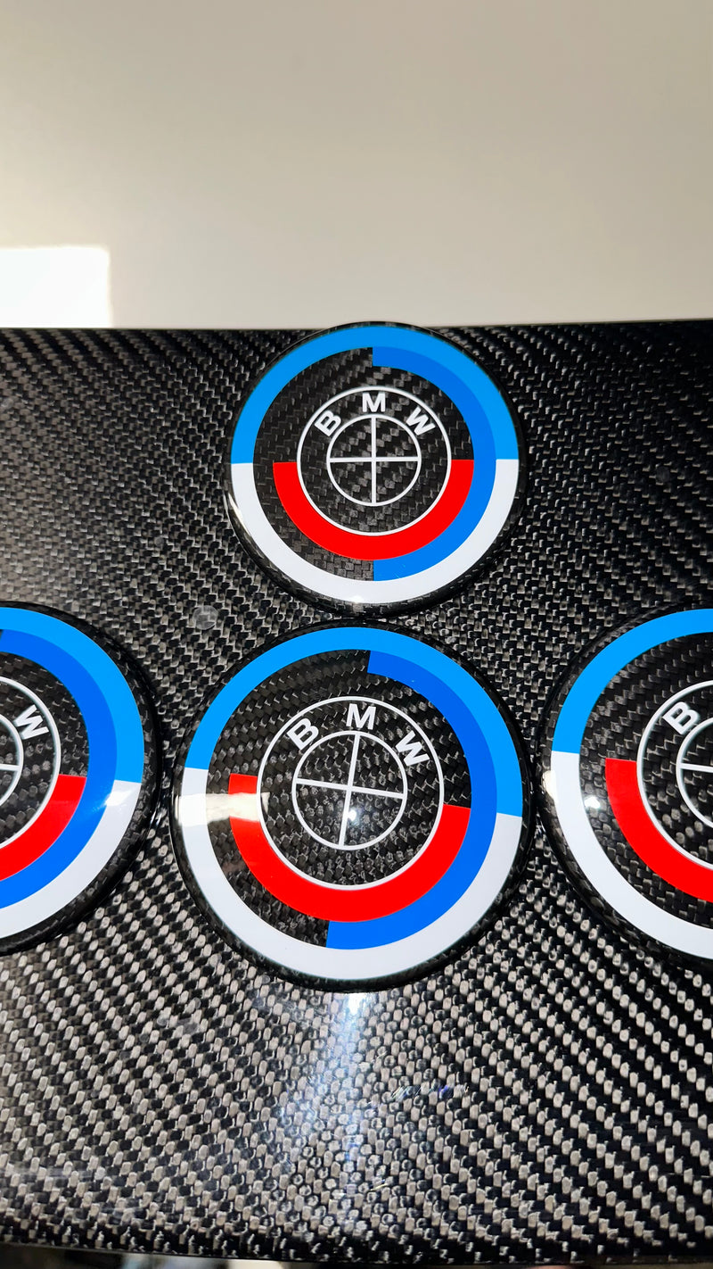 Carbon Fiber 50th Years M Heritage Emblem Roundel BMW Roundel The