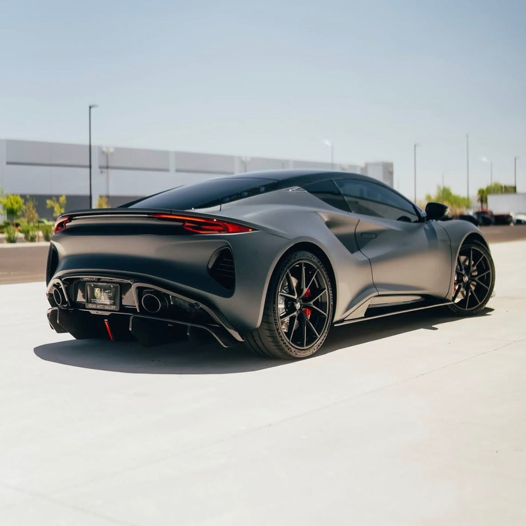 Carbon Fiber V Style Rear Diffuser w/LED - Lotus Emira