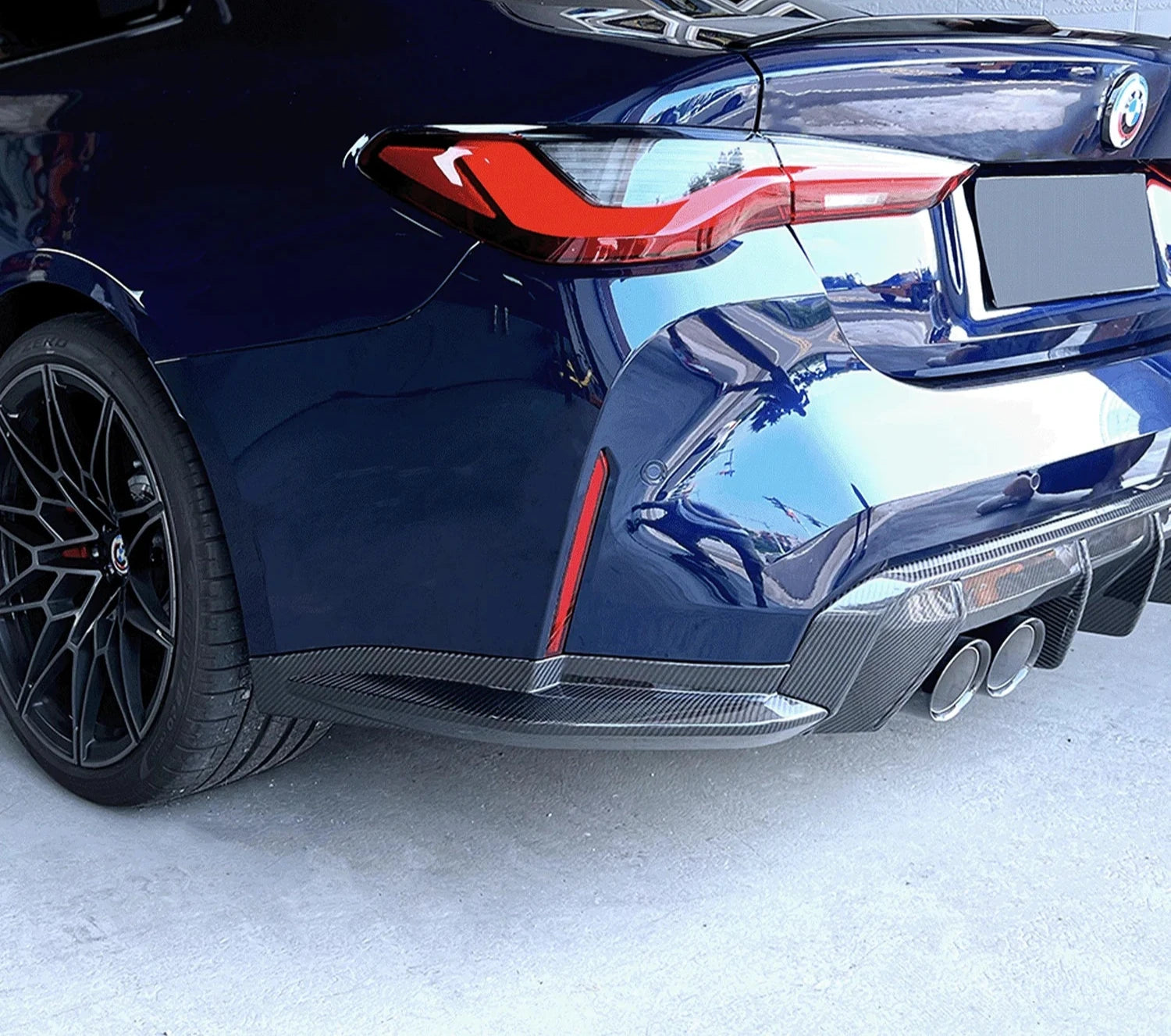 OEM Style Carbon Fiber Rear Corner Canard - BMW G80 M3