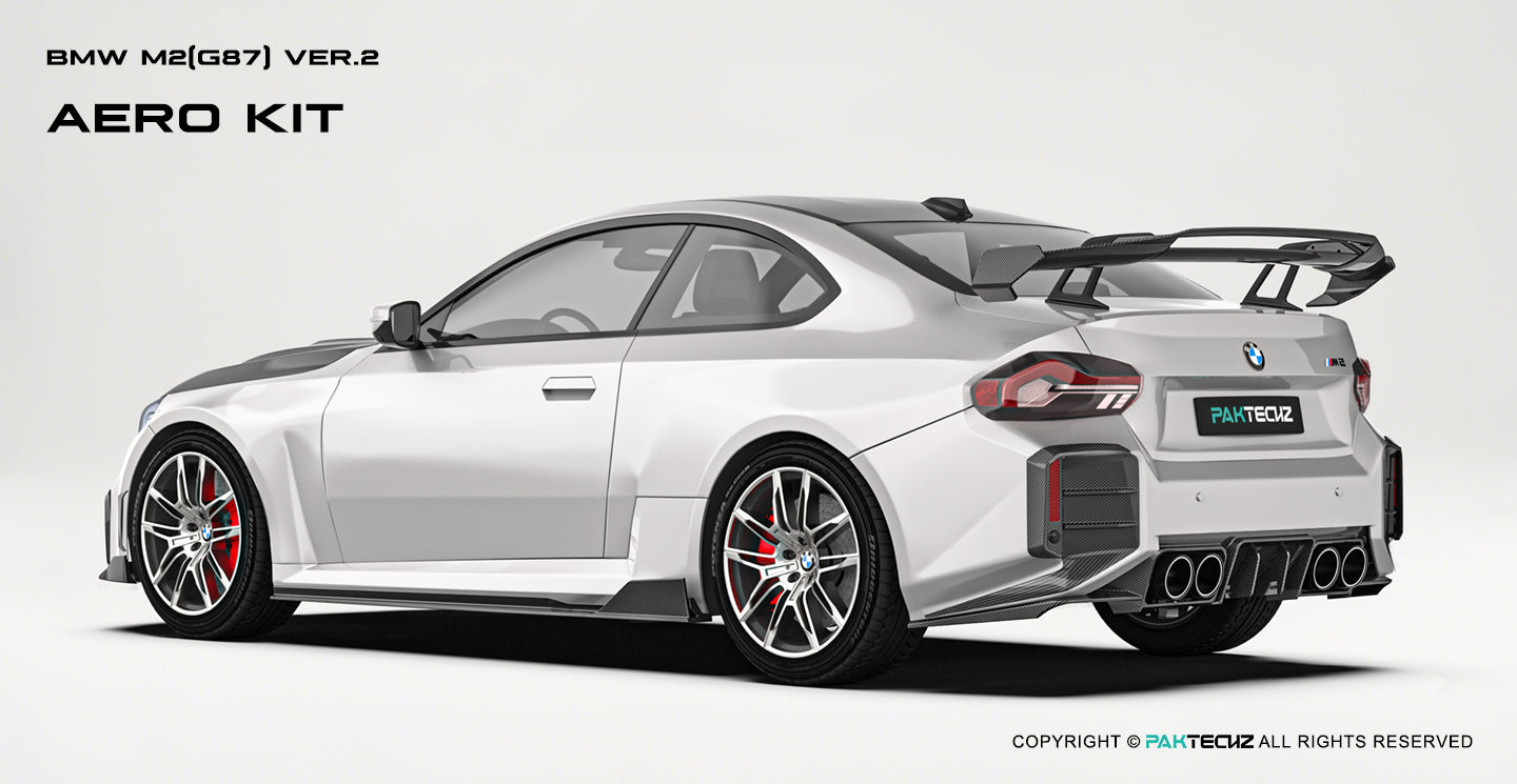 Paktechz Prerpreg Carbon Fiber Trunk Wing - BMW G87 M2