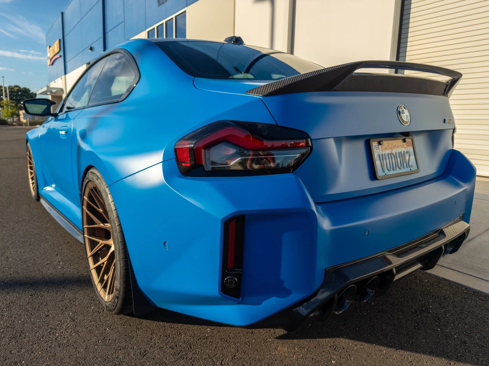 prepreg Carbon Fiber AD Style Rear Trunk Spoiler - BMW M2 G87 2 Series G42