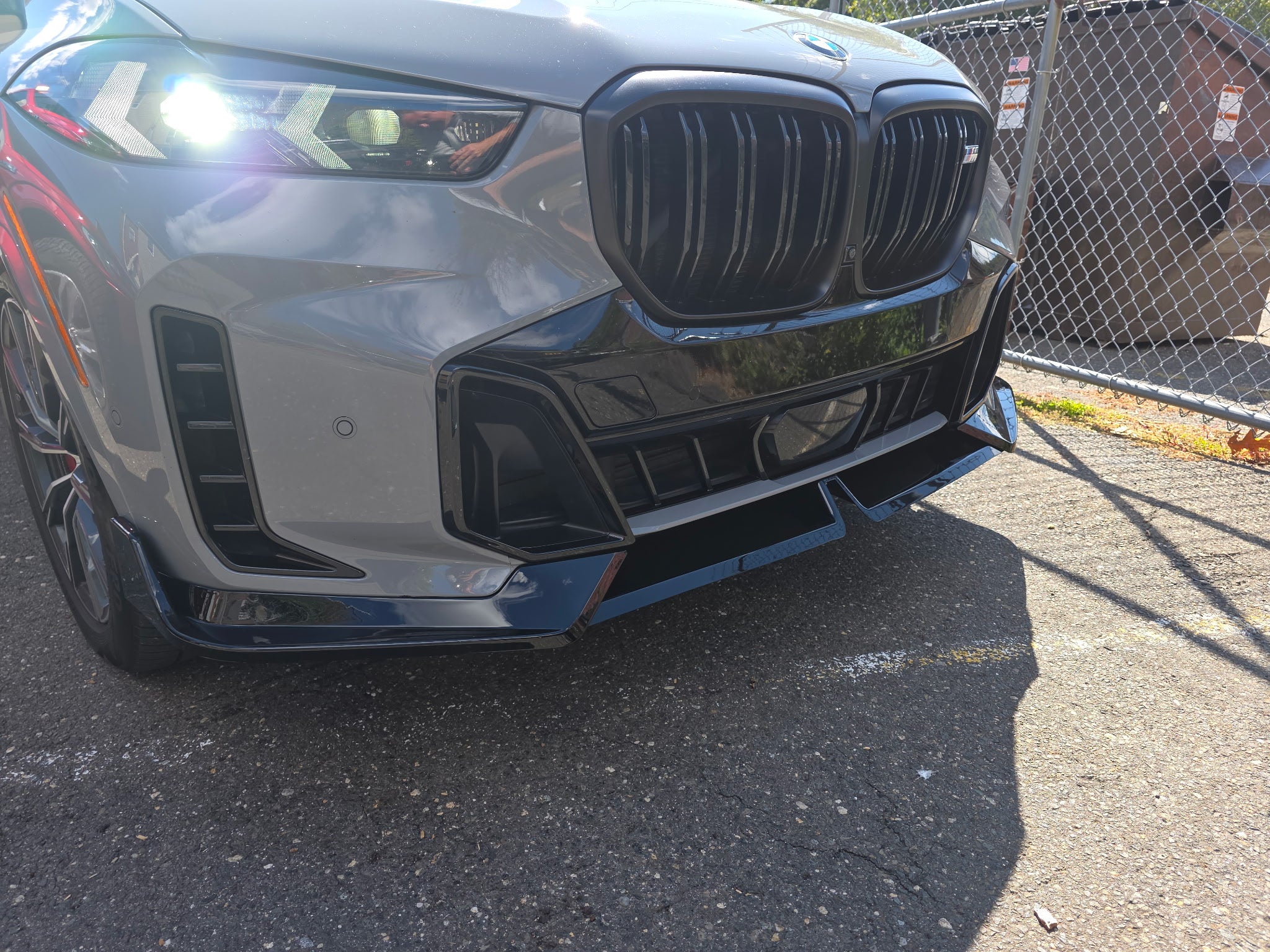 Gloss Black Front Splitter Lip - 2023-25 BMW X5 G05 M Sport LCI MP Style