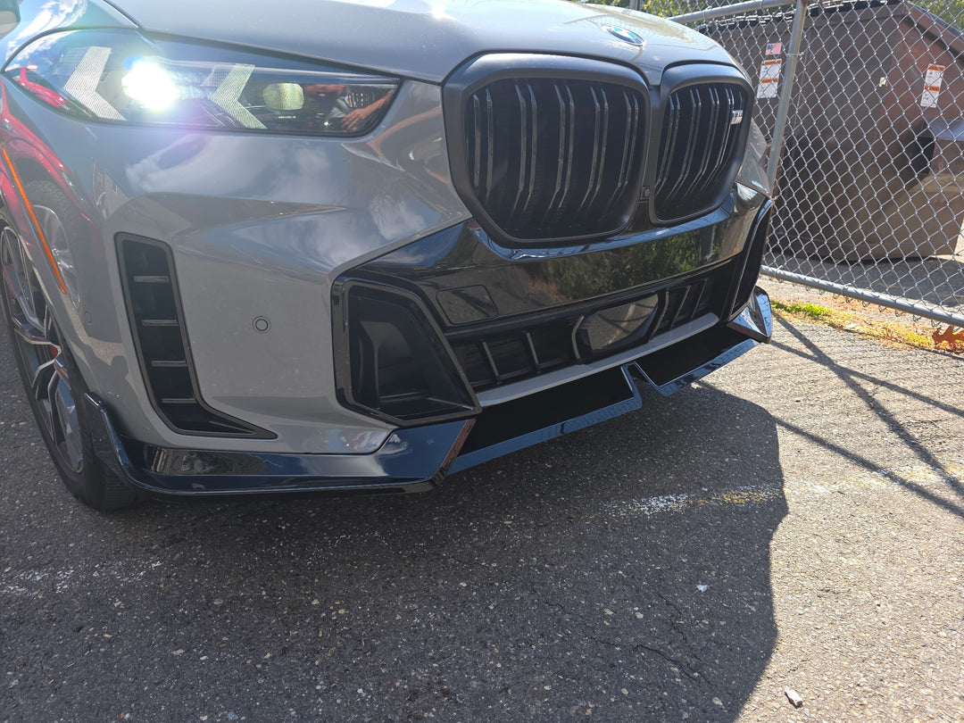 Gloss Black Front Splitter Lip - 2023-25 BMW X5 G05 M Sport LCI MP Style